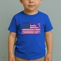 Sky Paraglider Paramotor Paragliding American Flag Skydiving Gift Toddler T-Shirt thumb 2