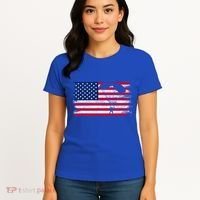 Sky Paraglider Paramotor Paragliding American Flag Skydiving Gift Women's T-Shirt thumb 4