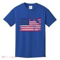 Sky Paraglider Paramotor Paragliding American Flag Skydiving Gift Kids T-Shirt thumb 0