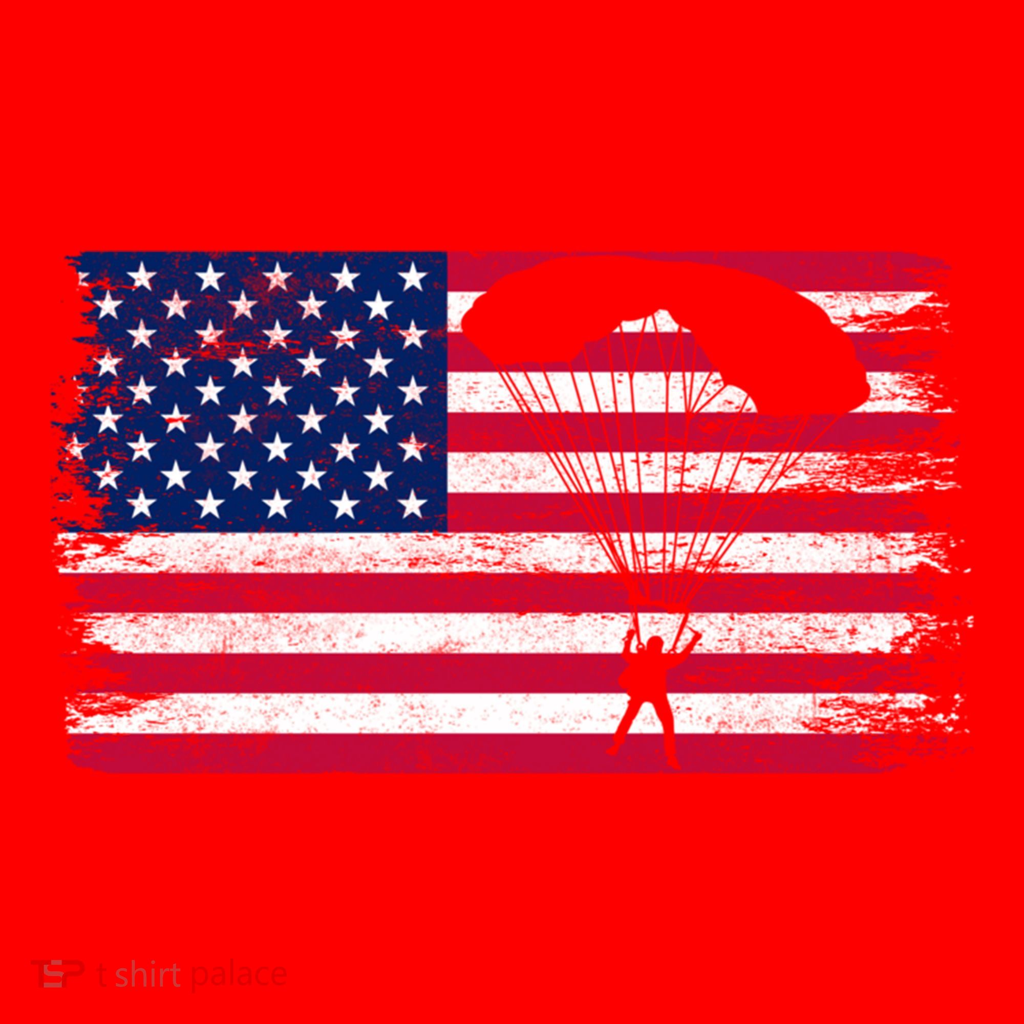 Sky Paraglider Paramotor Paragliding American Flag Skydiving Gift Santa Hat