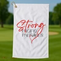 Strong Pacific Palisades La Golf Towel thumb 1