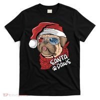 Santa Paws Pug Christmas Tee Kids Boys Xmas Funny Gift Pugmas Gift T-Shirt thumb 0