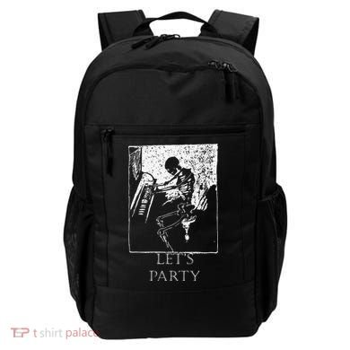 Skeleton Playing Piano Lets Party Halloween Backpack