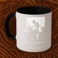 Skeleton Playing Piano Lets Party Halloween Coffee Mug thumb 2