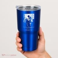 Skeleton Playing Piano Lets Party Halloween Tumbler thumb 2