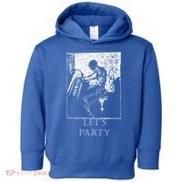 Skeleton Playing Piano Lets Party Halloween Toddler Hoodie thumb 0