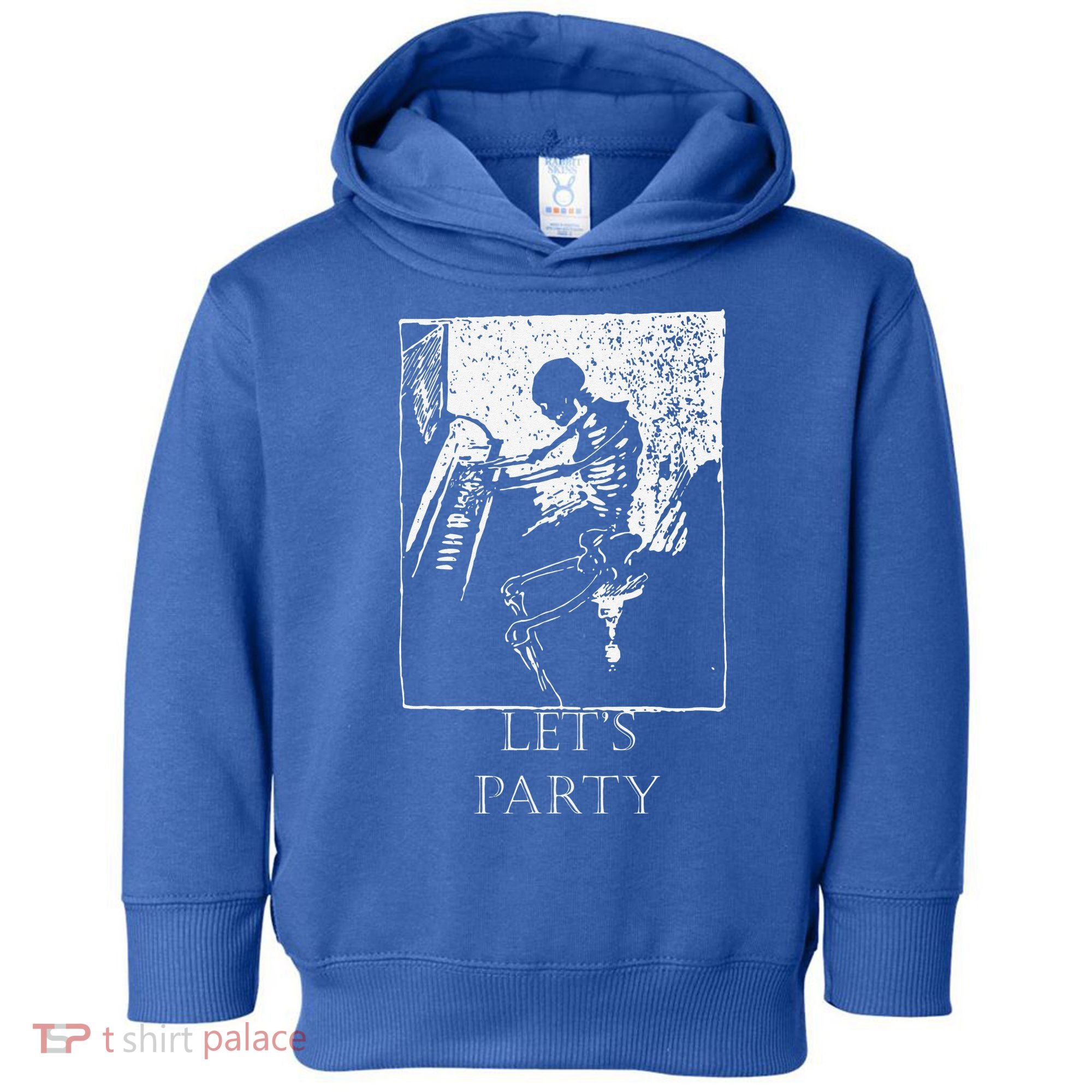 Skeleton Playing Piano Lets Party Halloween Toddler Hoodie