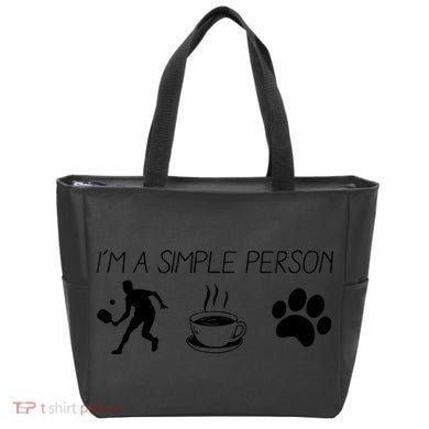 Simple Pickleball Player Tote Bag