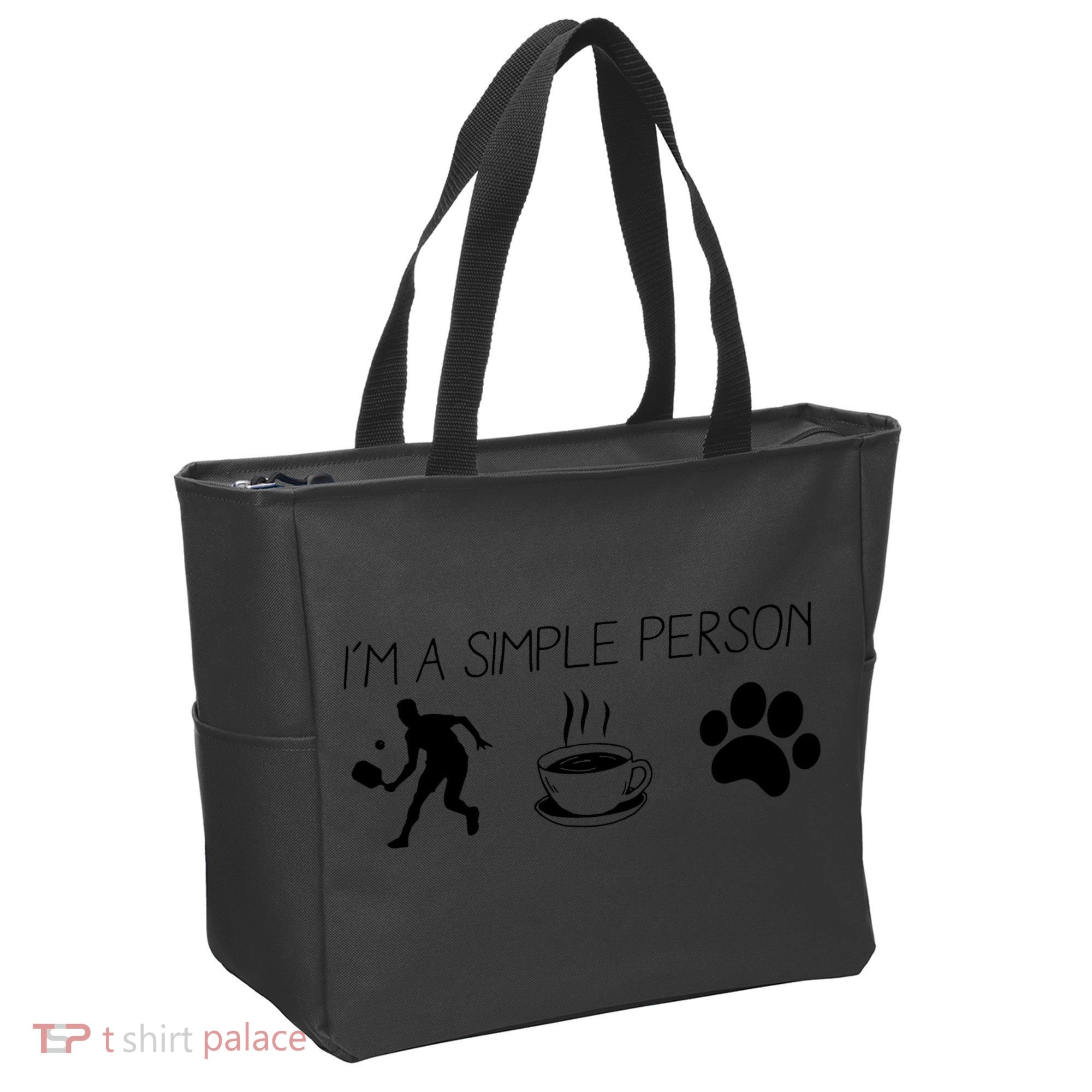 Simple Pickleball Player Tote Bag