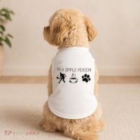 Simple Pickleball Player Doggie Tank thumb 2