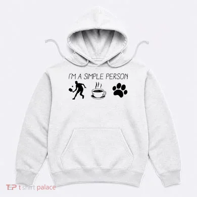 Simple Pickleball Player Hoodie