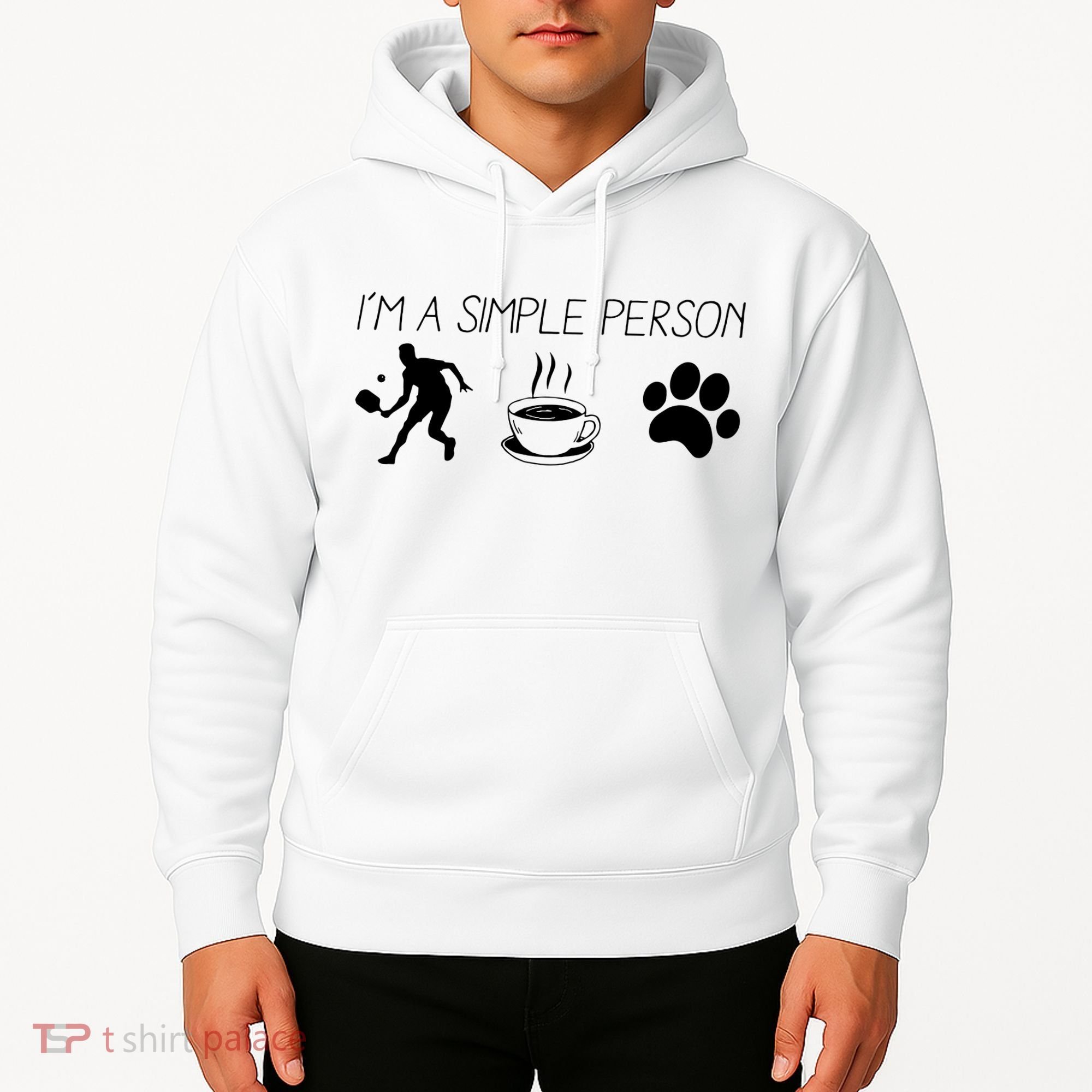 Simple Pickleball Player Hoodie