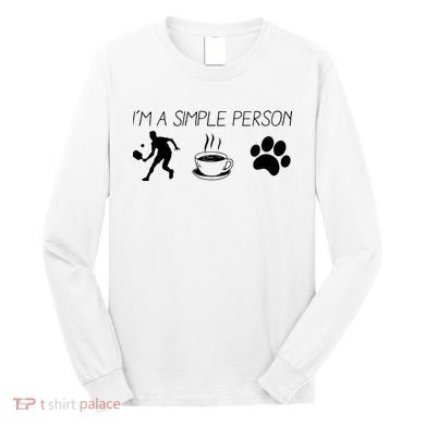 Simple Pickleball Player Long Sleeve Shirt