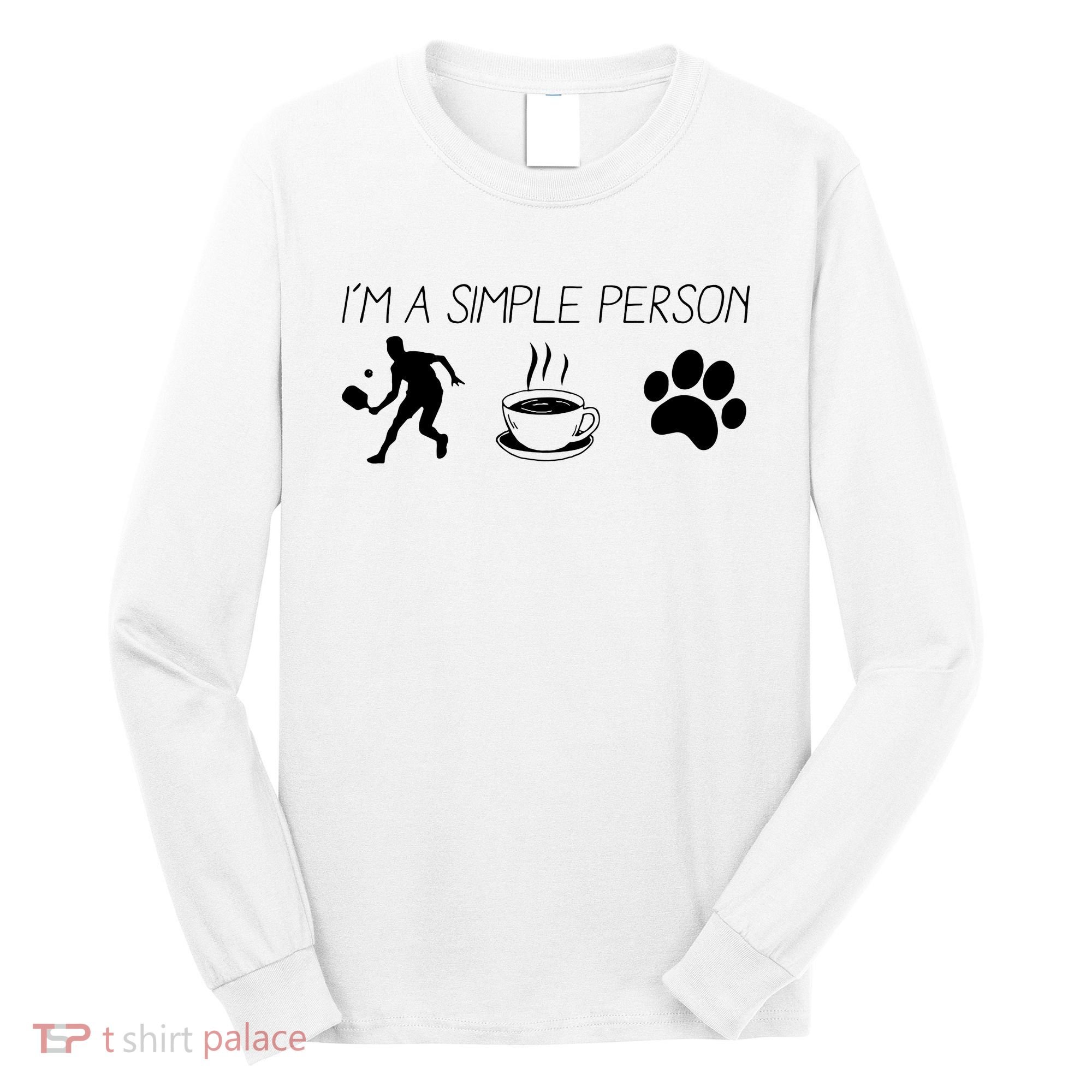 Simple Pickleball Player Long Sleeve Shirt