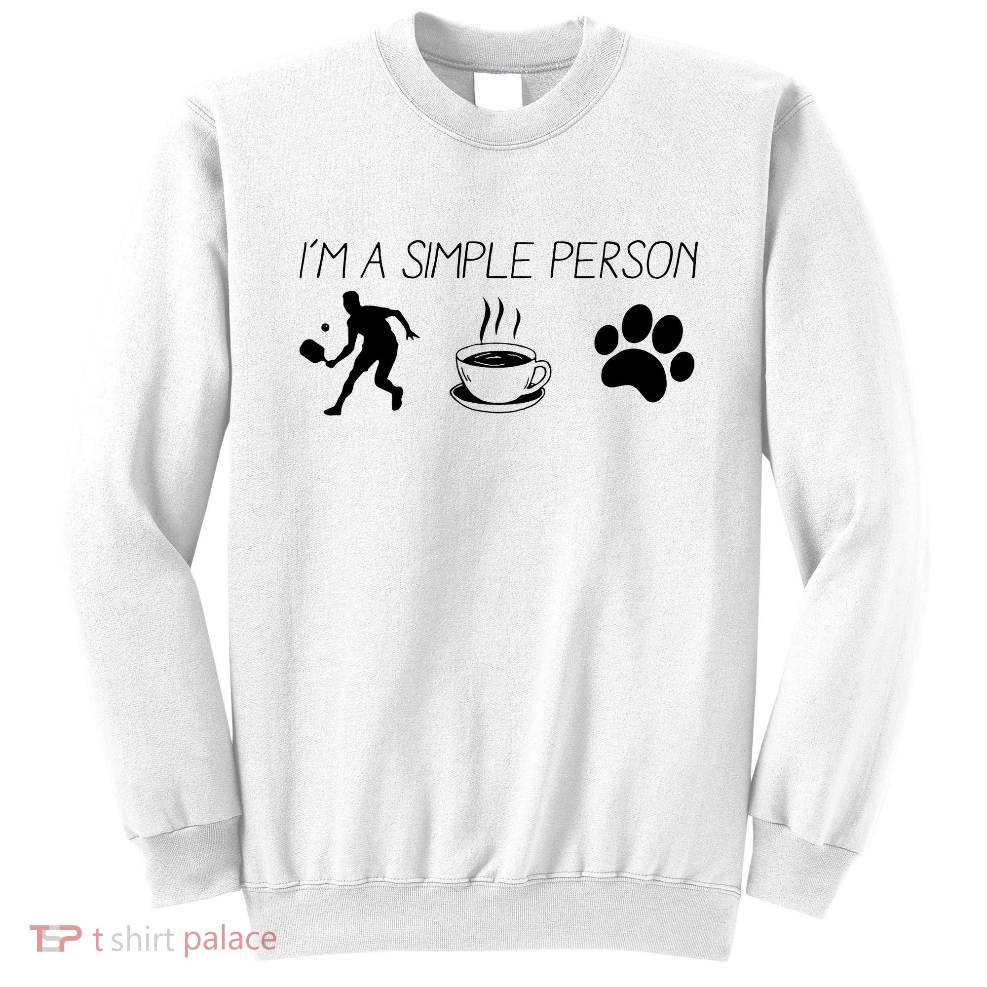 Simple Pickleball Player Sweatshirt