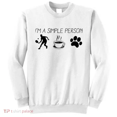 Simple Pickleball Player Sweatshirt