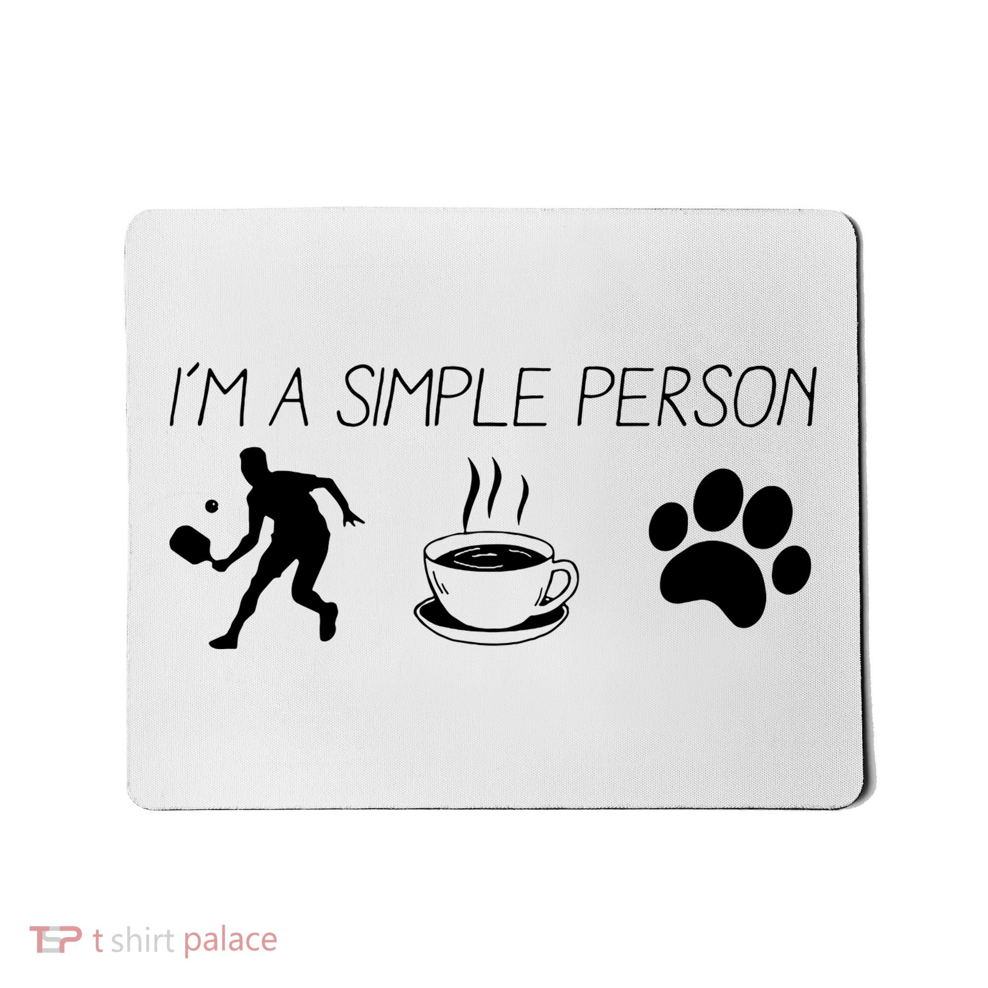 Simple Pickleball Player Mousepad