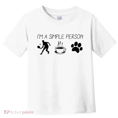 Simple Pickleball Player Toddler T-Shirt