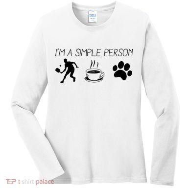 Simple Pickleball Player Women's Long Sleeve Shirt