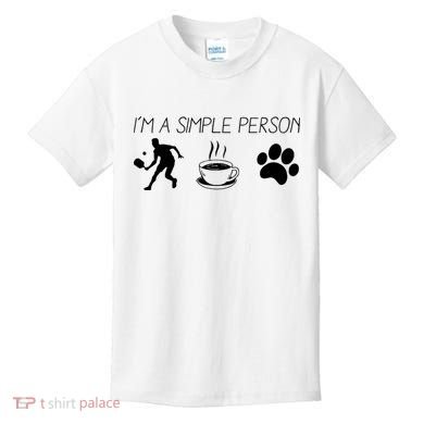 Simple Pickleball Player Kids T-Shirt
