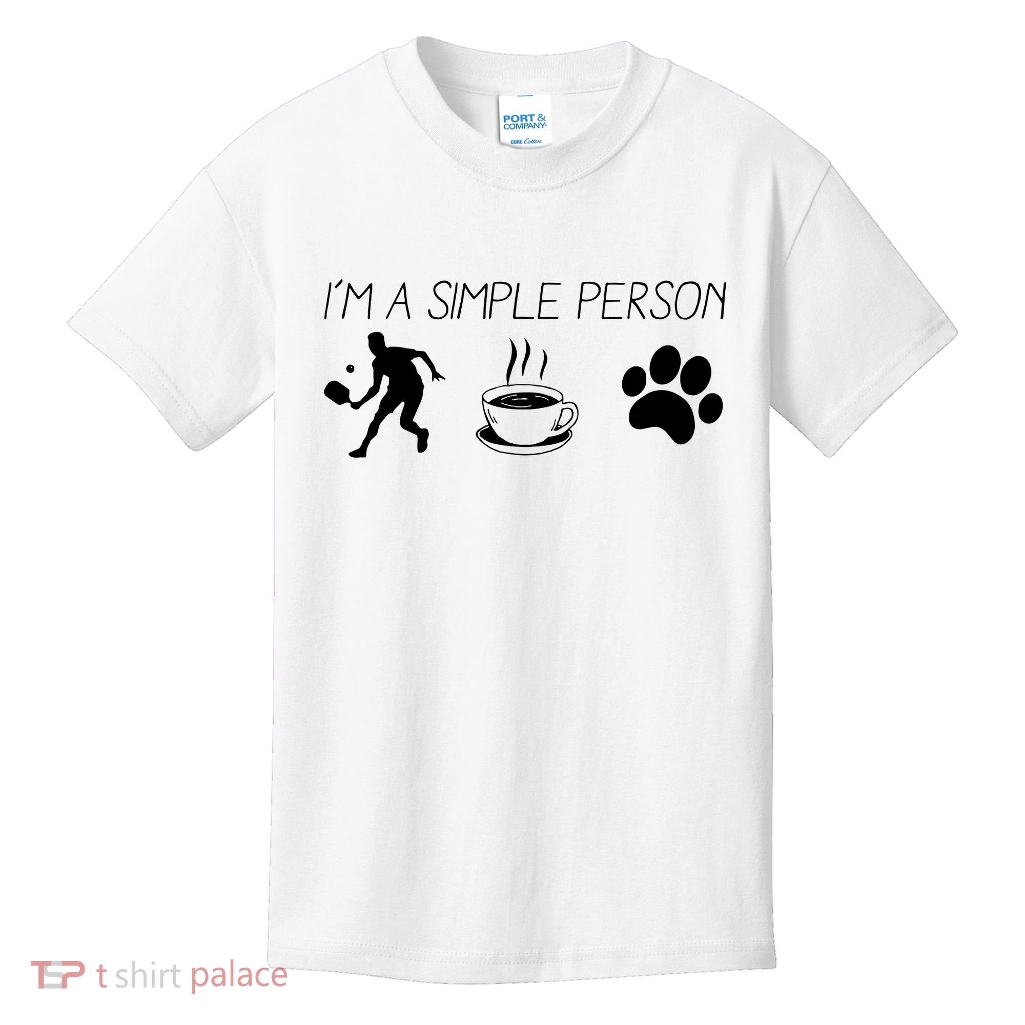 Simple Pickleball Player Kids T-Shirt