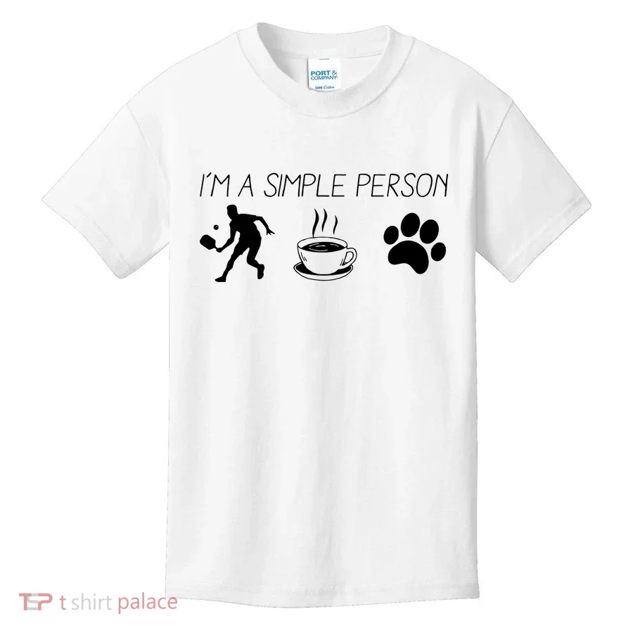 Simple Pickleball Player Kids T-Shirt
