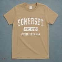 Somerset Pennsylvania Pa Vintage Established T-Shirt thumb 5