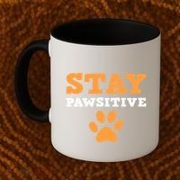 Stay Pawsitive Positive And Pet Lover Gift Coffee Mug thumb 2