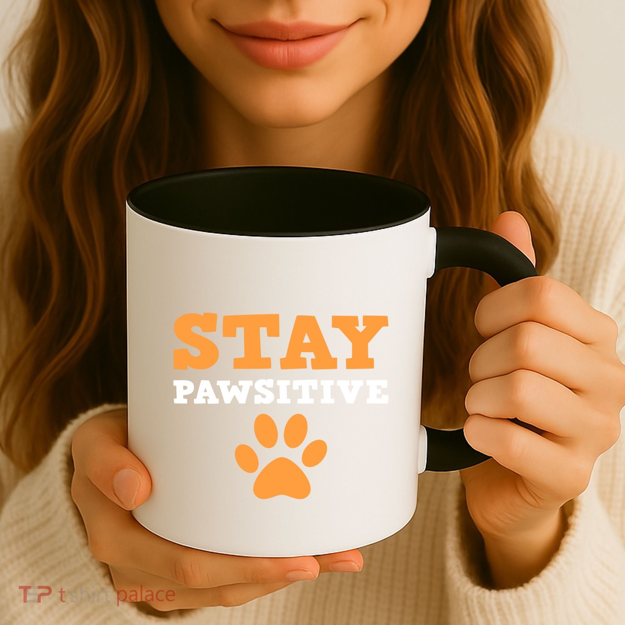 Stay Pawsitive Positive And Pet Lover Gift Coffee Mug