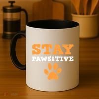 Stay Pawsitive Positive And Pet Lover Gift Coffee Mug thumb 4