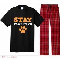 Stay Pawsitive Positive And Pet Lover Gift Pajama Set thumb 0