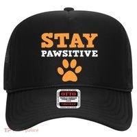 Stay Pawsitive Positive And Pet Lover Gift Hat thumb 0
