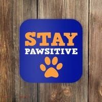 Stay Pawsitive Positive And Pet Lover Gift Coaster thumb 0