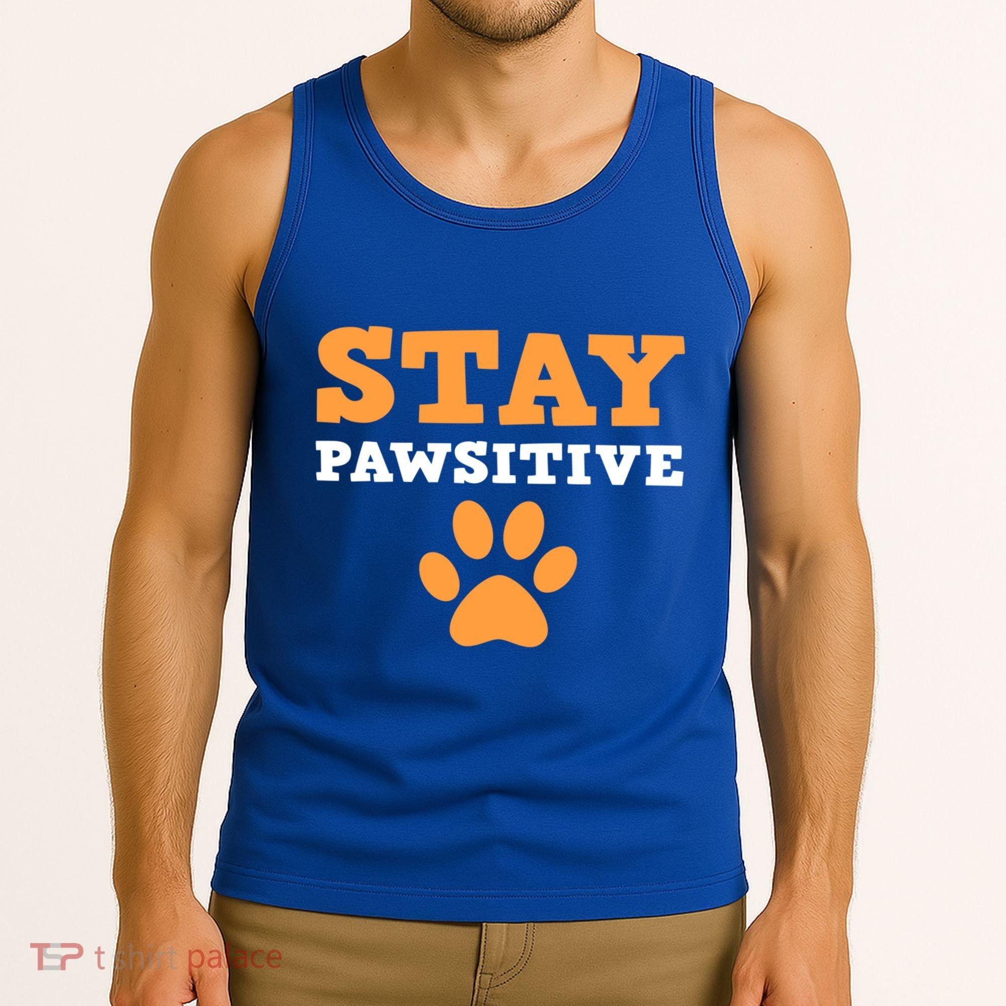 Stay Pawsitive Positive And Pet Lover Gift Tank Top