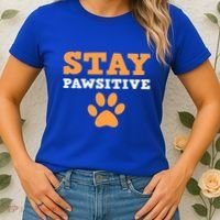 Stay Pawsitive Positive And Pet Lover Gift Women's T-Shirt thumb 2