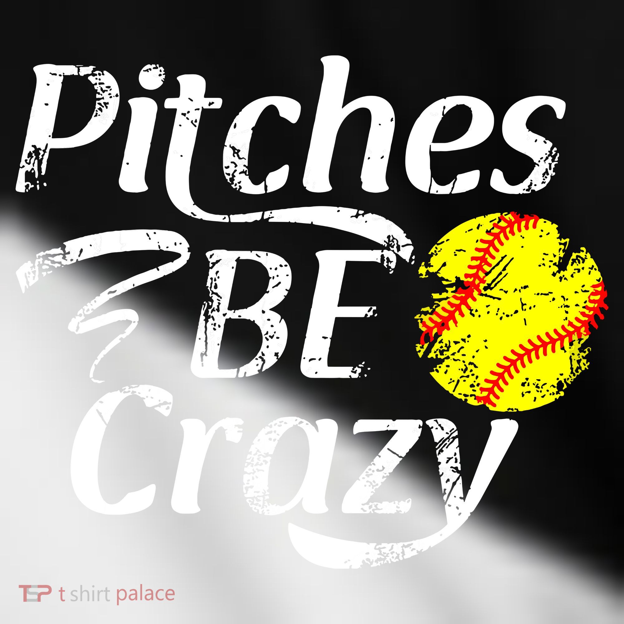 Softball Player Pitches Be Crazy Funny Softball Pitcher Toddler Fine Jersey T-Shirt