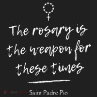 Saint Padre Pio Rosary Inspirational Quote Catholic Beanie thumb 2