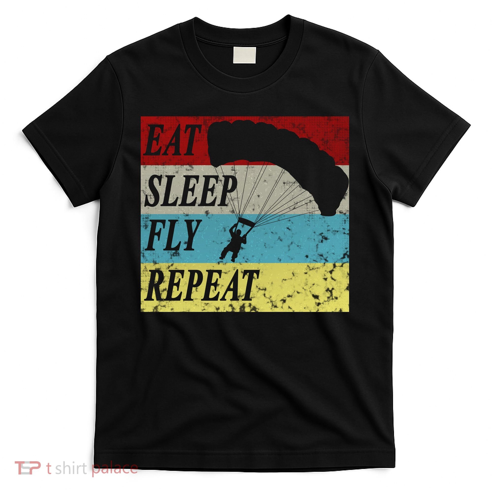 Skydiving Parachute Paraglide Vintage T-Shirt