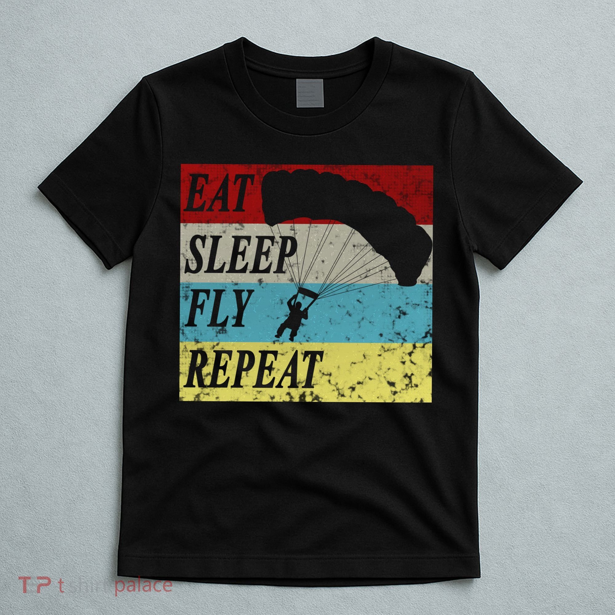 Skydiving Parachute Paraglide Vintage T-Shirt