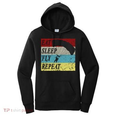 Skydiving Parachute Paraglide Vintage Women's Hoodie