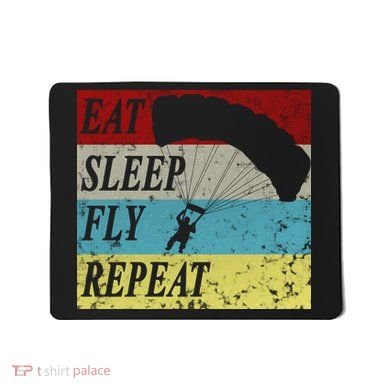 Skydiving Parachute Paraglide Vintage Mousepad