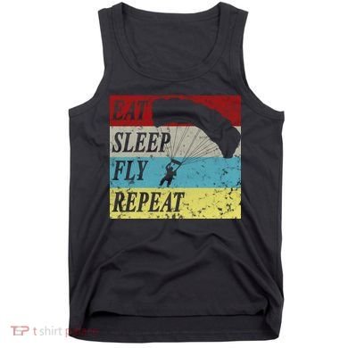 Skydiving Parachute Paraglide Vintage Tank Top