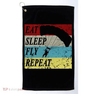 Skydiving Parachute Paraglide Vintage Golf Towel