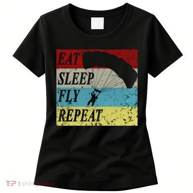 Skydiving Parachute Paraglide Vintage Women's T-Shirt