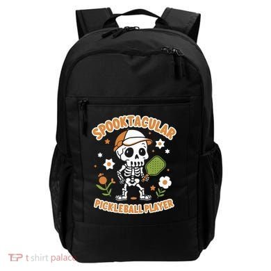 Spooktacular Pickleball Player Ghost Pumpkin Cute Gift Backpack