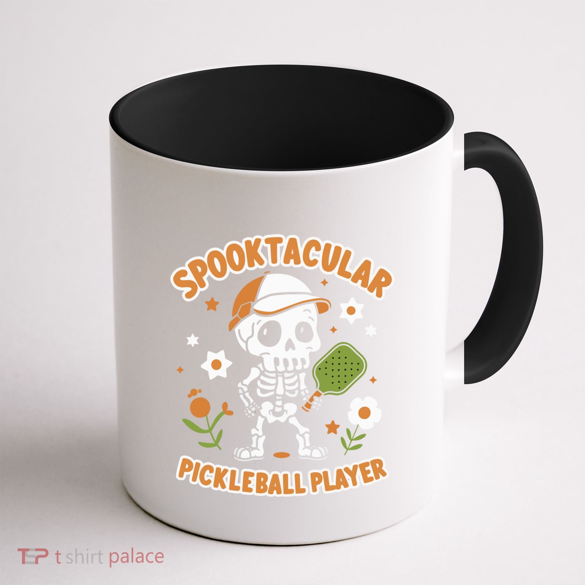 Spooktacular Pickleball Player Ghost Pumpkin Cute Gift Coffee Mug