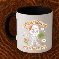 Spooktacular Pickleball Player Ghost Pumpkin Cute Gift Coffee Mug thumb 2