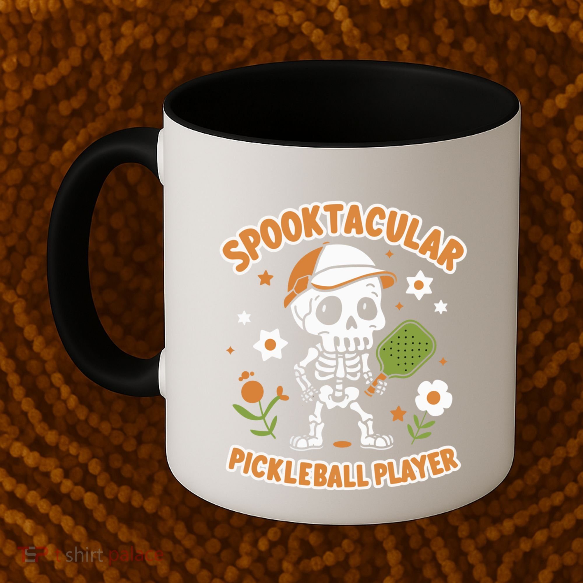 Spooktacular Pickleball Player Ghost Pumpkin Cute Gift Coffee Mug