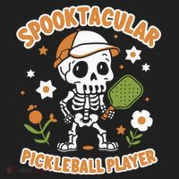 Spooktacular Pickleball Player Ghost Pumpkin Cute Gift Beanie thumb 2