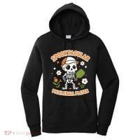 Spooktacular Pickleball Player Ghost Pumpkin Cute Gift Women's Hoodie thumb 0
